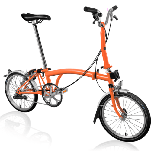 Brompton Utility - Fire Coral (STD) [C Line] folding cycle