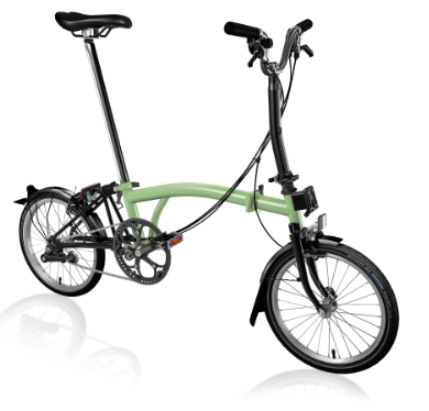Brompton Explore - Matcha Green / Black [C Line-B.E] folding cycle